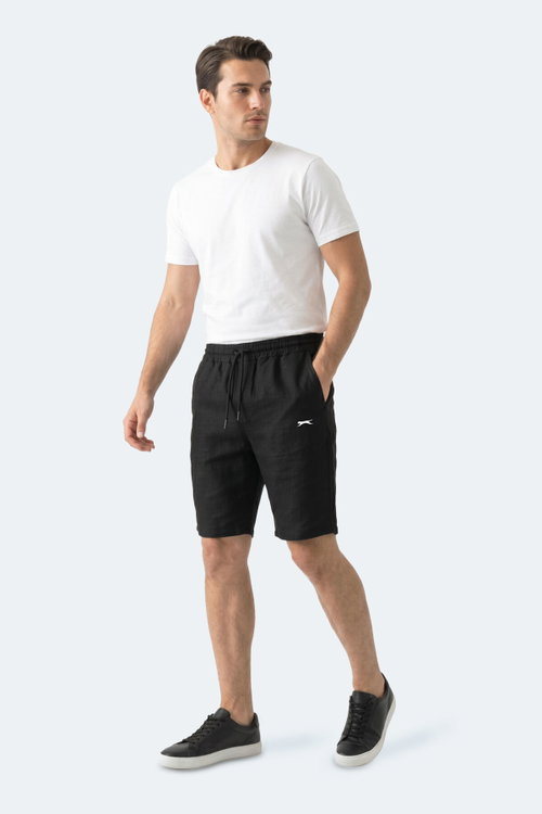 Slazenger KASEY Erkek Pamuklu Siyah Şort