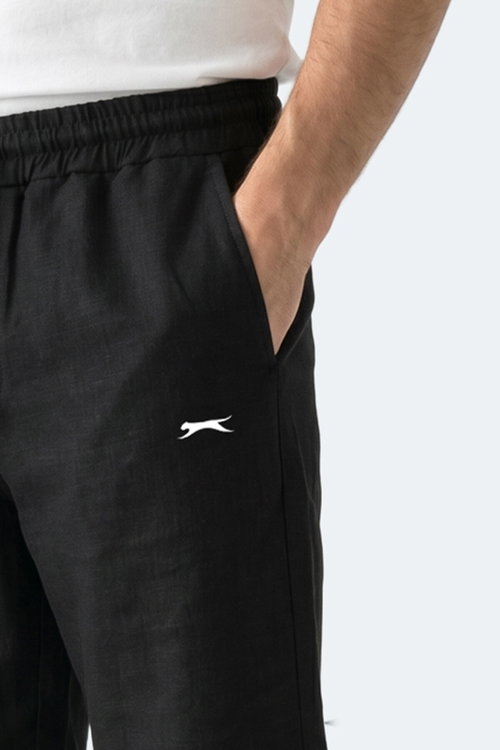 Slazenger KASEY Erkek Pamuklu Siyah Şort