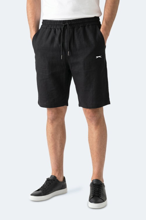 Slazenger KASEY Erkek Pamuklu Siyah Şort