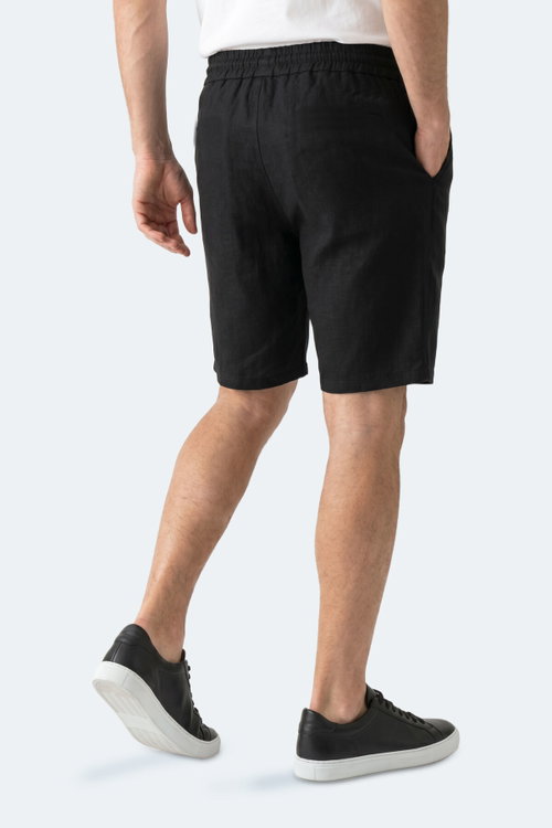 Slazenger KASEY Erkek Pamuklu Siyah Şort