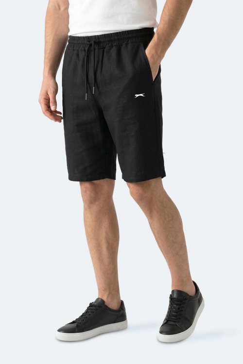 Slazenger KASEY Erkek Pamuklu Siyah Şort