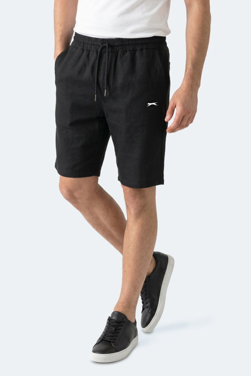 Slazenger KASEY Erkek Pamuklu Siyah Şort