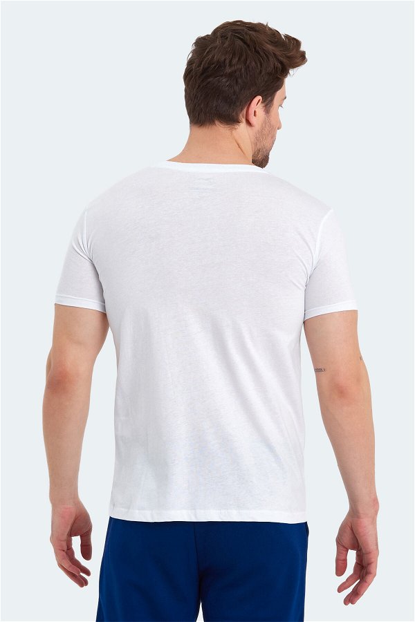 Slazenger KASSIA Erkek Kısa Kol T-Shirt Beyaz