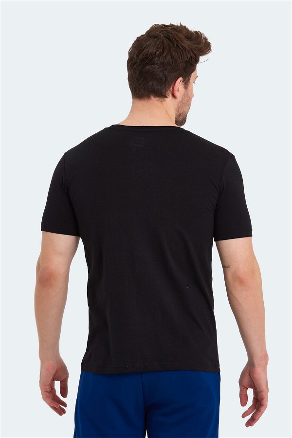Slazenger KASSIA Erkek Kısa Kol T-Shirt Siyah