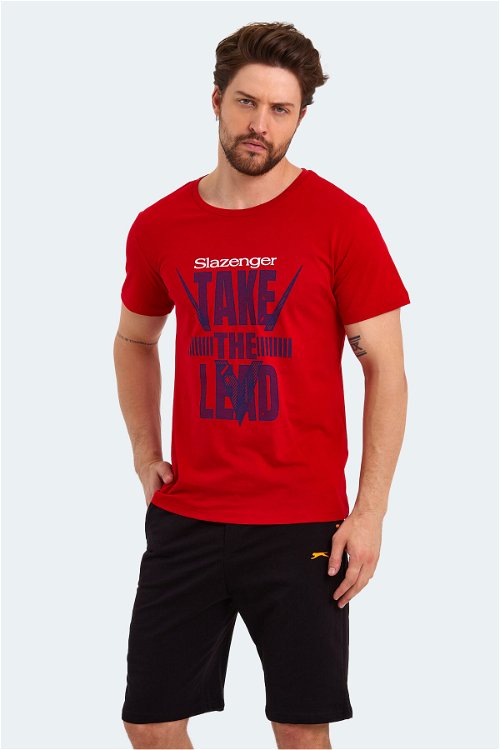 Slazenger KASSIA Erkek Kısa Kol T-Shirt Kırmızı