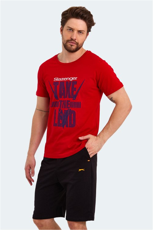Slazenger KASSIA Erkek Kısa Kol T-Shirt Kırmızı