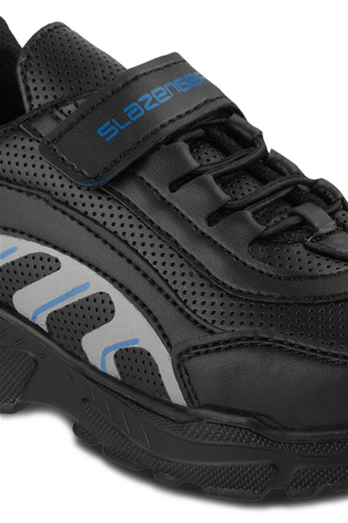 Slazenger KATA I Sneaker Unisex Çocuk Ayakkabı Siyah / Mavi