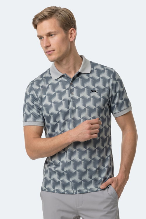 Slazenger KATARIN 2 Lİ SET Erkek Siyah - Gri Tişört
