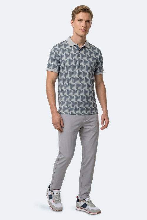 Slazenger KATARIN 2 Lİ SET Erkek Siyah - Gri Tişört