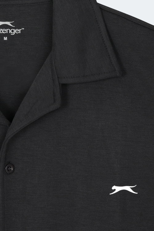 Slazenger KATELIN Erkek Siyah Gömlek