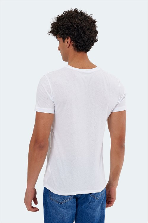 Slazenger KATELL Erkek Kısa Kol T-Shirt Beyaz