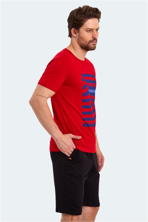 Slazenger KATELL Erkek Kısa Kol T-Shirt Kırmızı