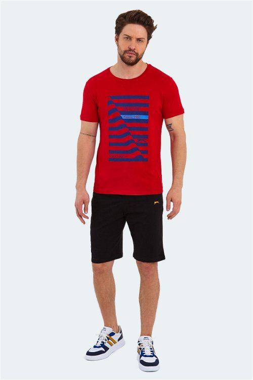 Slazenger KATELL Erkek Kısa Kol T-Shirt Kırmızı