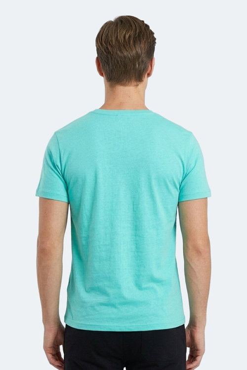 Slazenger KATELL IN Erkek Baskılı Nane Tişört