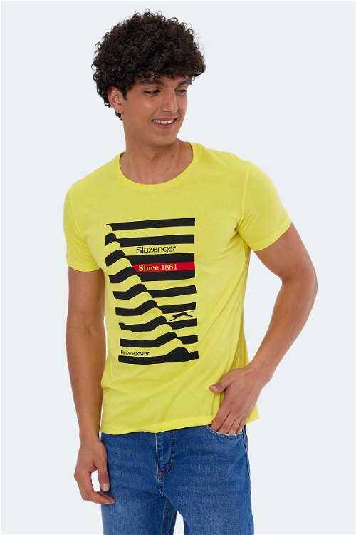 Slazenger KATELL Erkek Kısa Kol T-Shirt Sarı