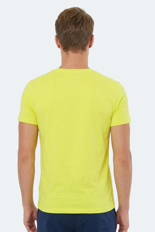 Slazenger KATELL IN Erkek Baskılı Sarı Tişört