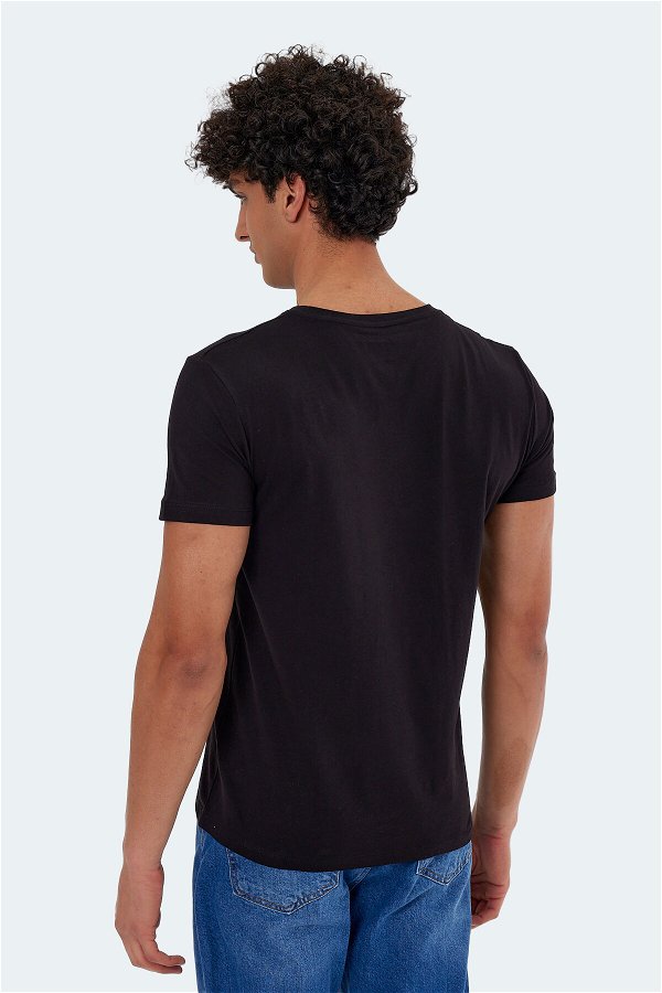 Slazenger KATELL Erkek Kısa Kol T-Shirt Siyah