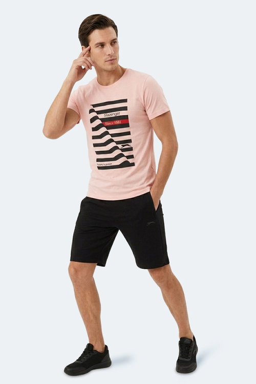 Slazenger KATELL IN Erkek Baskılı Somon Tişört