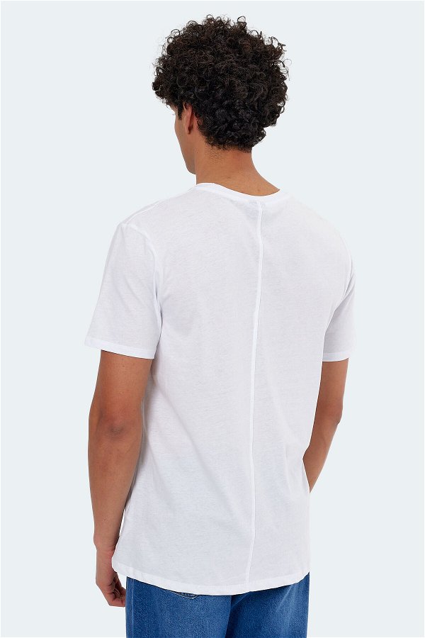 KATELL OVER Erkek Kısa Kollu T-Shirt Beyaz