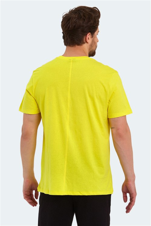 KATELL OVER Erkek Kısa Kollu T-Shirt Açık Sarı