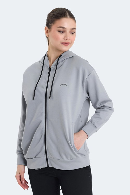 Slazenger KATHLEENA 2 Lİ SET Kadın Gri - Mor Sweatshırt