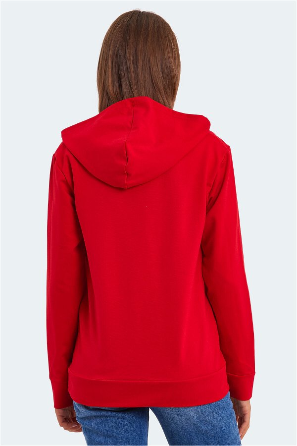 Slazenger KATHY Kadın Sweatshirt Kırmızı
