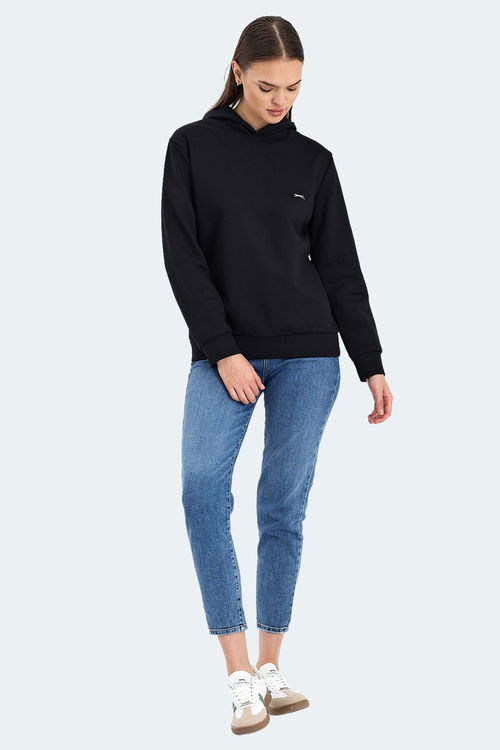 Slazenger KATHY Kadın Sweatshirt Siyah