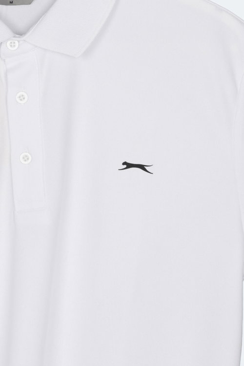 Slazenger KATINA Erkek Polo Yaka Beyaz Tişört