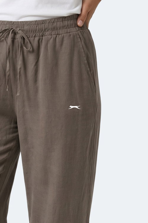 Slazenger KATKA Kadın Bol Paça Yeşil Eşofman Altı