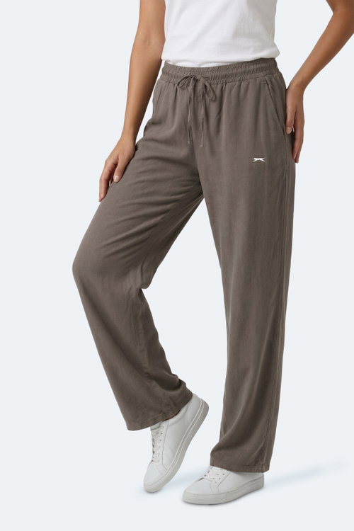 Slazenger KATKA Kadın Bol Paça Yeşil Eşofman Altı