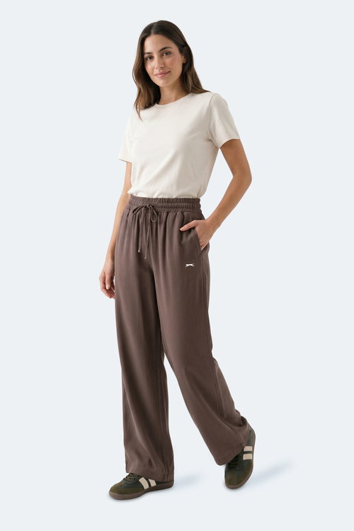 Slazenger KATKA Kadın Kahve Eşofman Altı