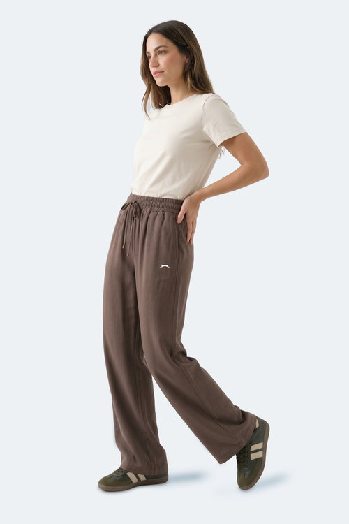 Slazenger KATKA Kadın Kahve Eşofman Altı