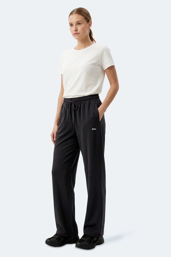 Slazenger KATKA Kadın Siyah Eşofman Altı
