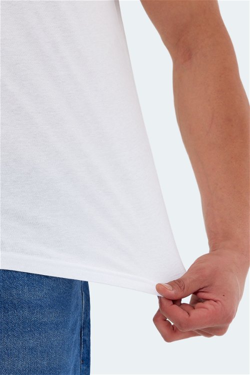 Slazenger KATONS Erkek Kısa Kol T-Shirt Beyaz