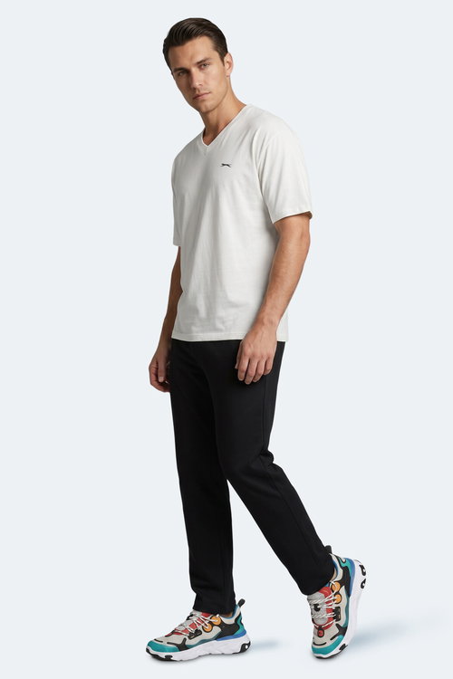 Slazenger KATRE Erkek V Yaka Beyaz Tişört