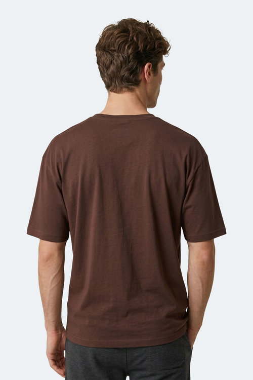 Slazenger KATRE Erkek V Yaka Kahve Tişört