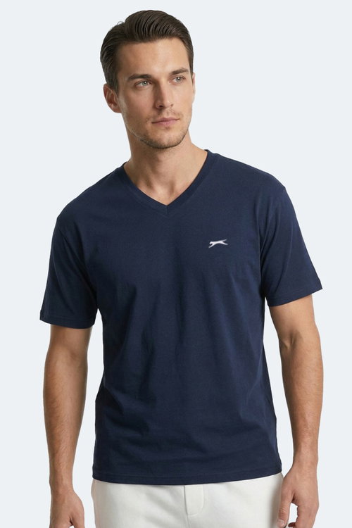 Slazenger KATRE Erkek Oversıze Lacivert Tişört