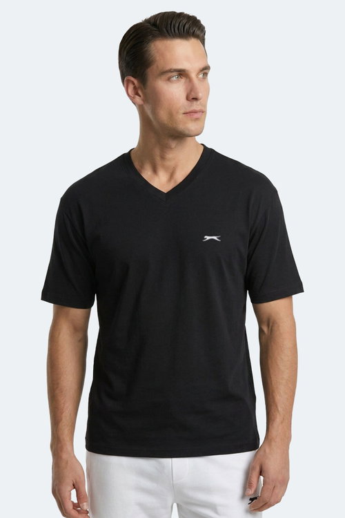 Slazenger KATRE Erkek Oversıze Siyah Tişört