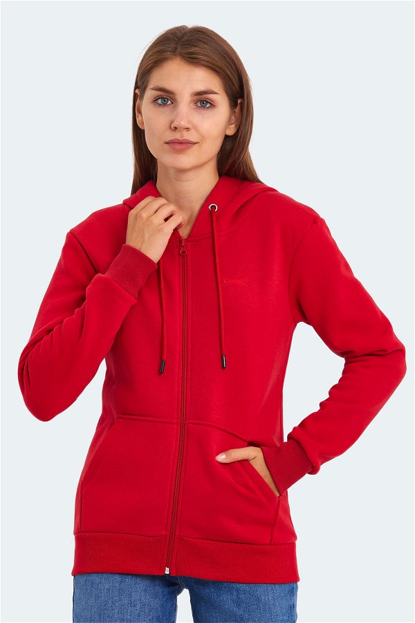 Slazenger KATYA Kadın Sweatshirt Kırmızı