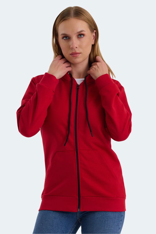 Slazenger KATYA Kadın Sweatshirt Kırmızı