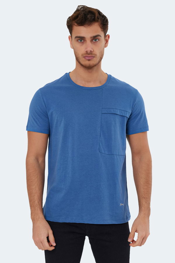 Slazenger KAURI Erkek Kısa Kol T-Shirt Indigo