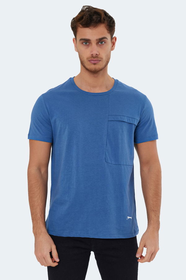 Slazenger KAURI IN Erkek Indigo Tişört Slazenger KAURI IN Erkek Indigo Tişört
