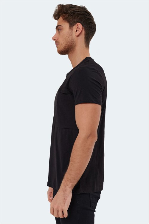 Slazenger KAURI Erkek Kısa Kol T-Shirt Siyah
