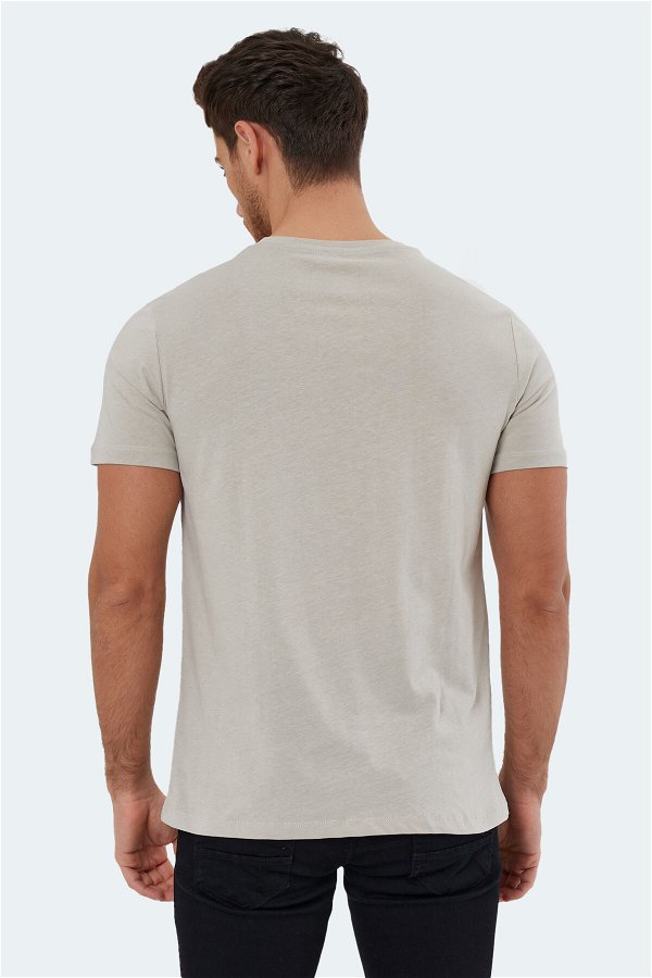 Slazenger KAURI Erkek Kısa Kol T-Shirt Taş Gri
