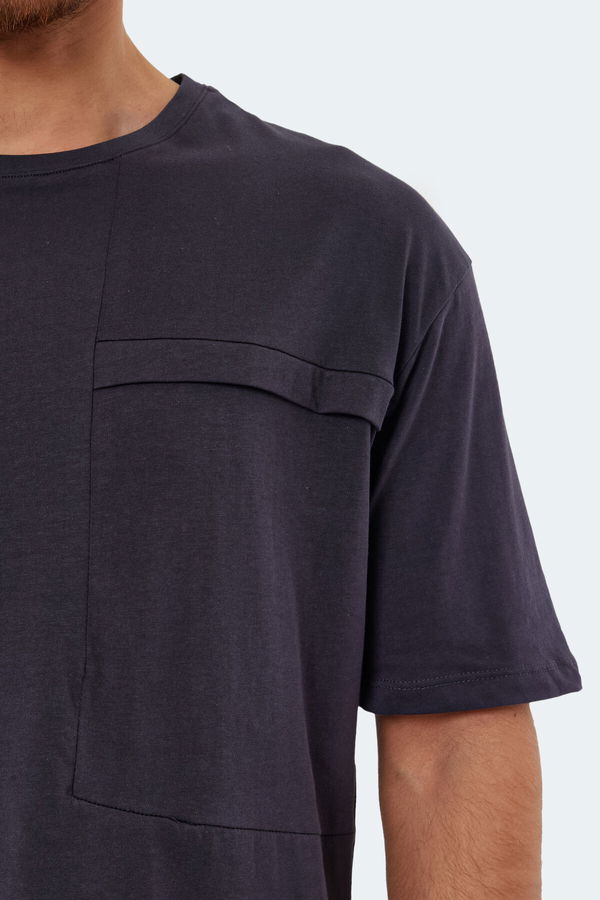 Slazenger KAURI IN Oversize Erkek Tişört Antrasit