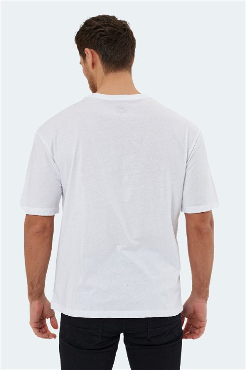 Slazenger KAURI OVER Erkek Kısa Kol T-Shirt Beyaz