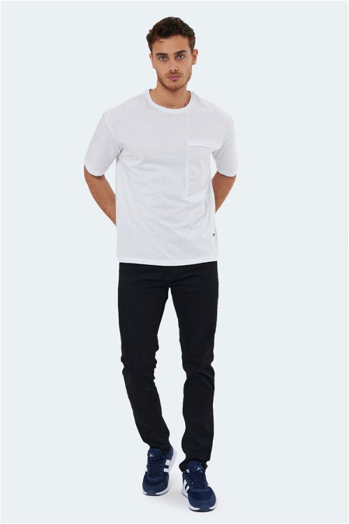 Slazenger KAURI OVER Erkek Kısa Kol T-Shirt Beyaz