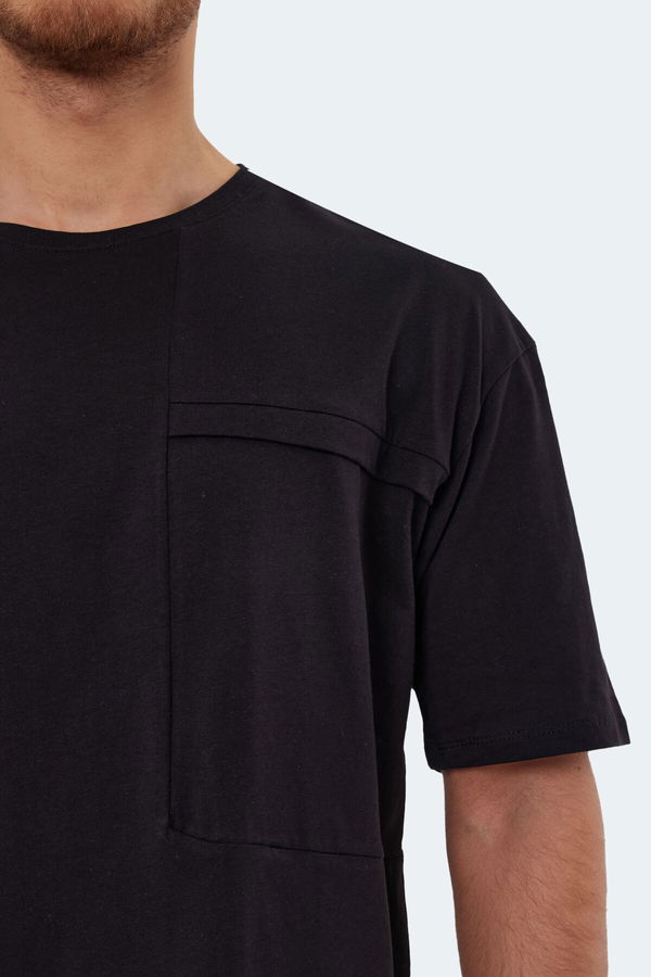 Slazenger KAURI IN Oversize Erkek Tişört Siyah