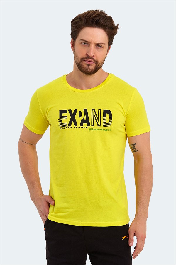 KAVITA Erkek Kısa Kollu T-Shirt Açık Sarı