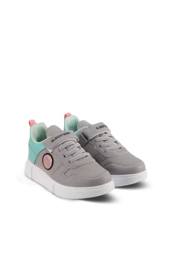 KAVITHA KTN Unisex Çocuk Sneaker Ayakkabı Gri / Pembe